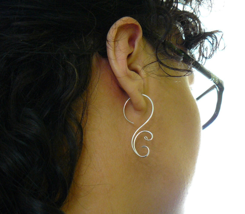 14K Gold Filled Swirl Oorbellen