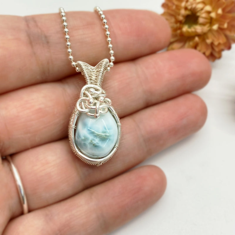Zilveren Hanger Met Larimar
