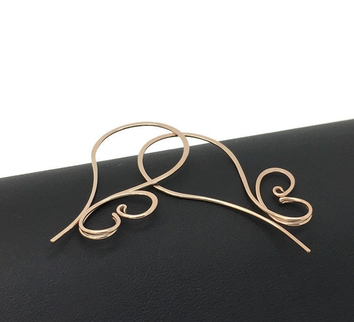 Swan Oorbel 14K Rose Goldfilled