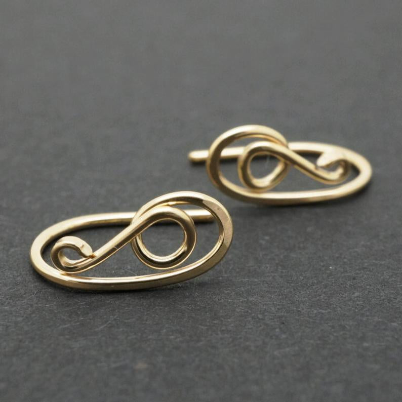 Kleine oorbellen - 14K gold filled