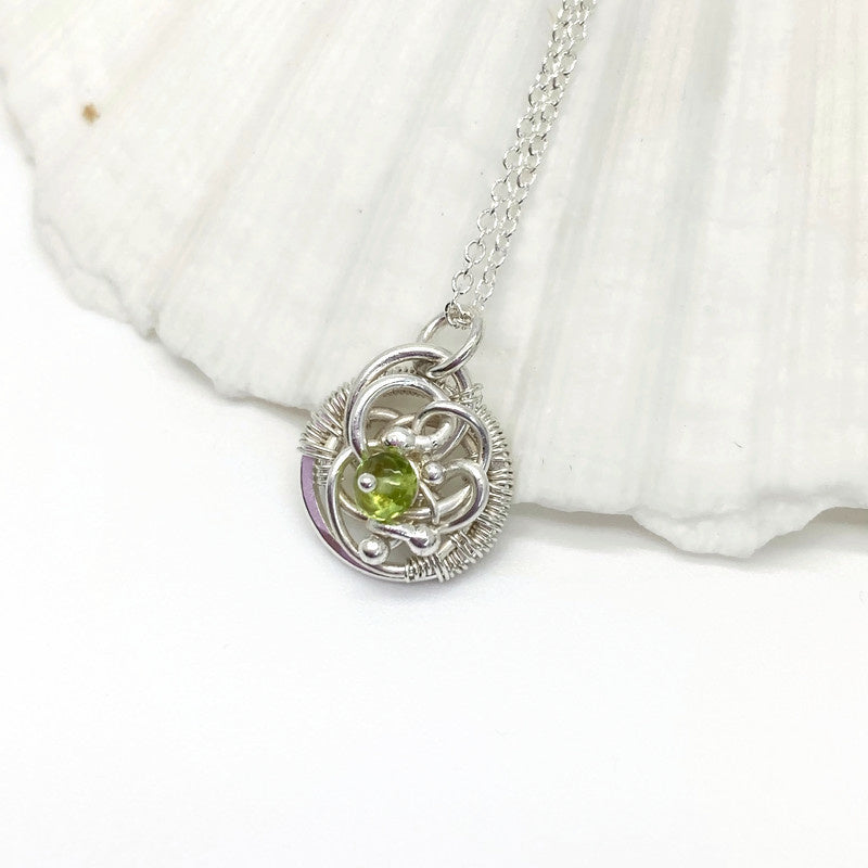 Augustus ketting - Zilver - Met peridoot - Sterling zilver