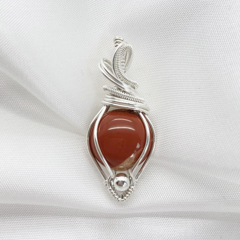 Sterling Zilveren Hanger Met Jaspis
