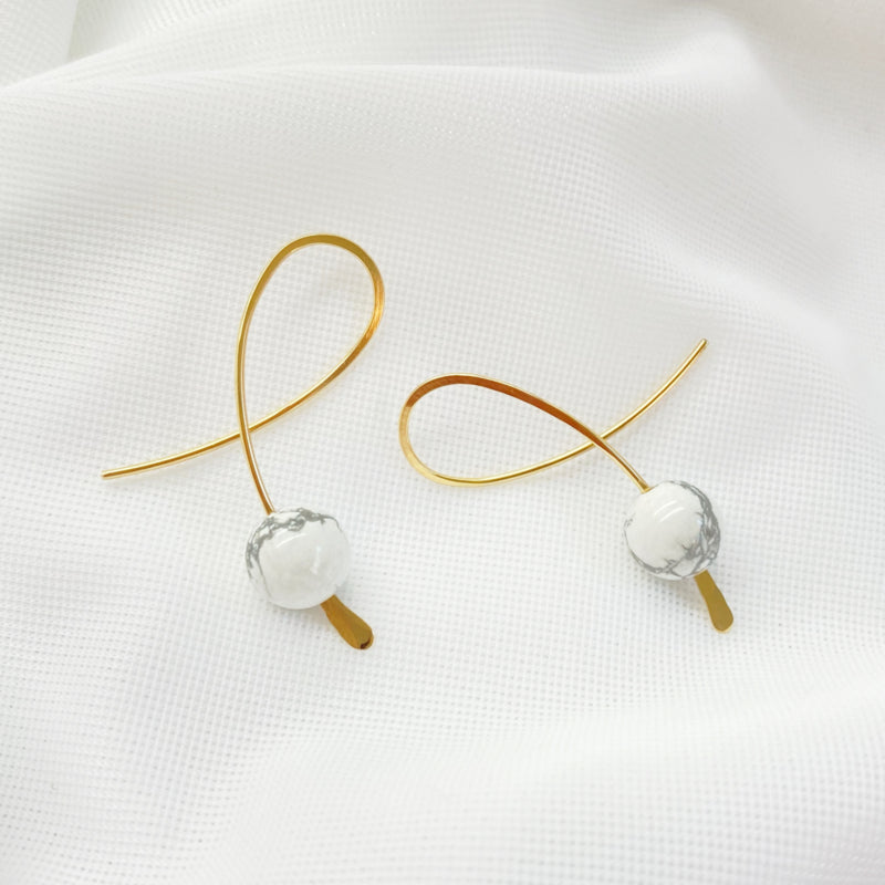 14K Gold Filled Confetti Oorbellen Met Howliet