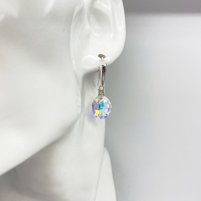 Zilveren Oorbellen Met Swarovski Kristal In Blad Vorm