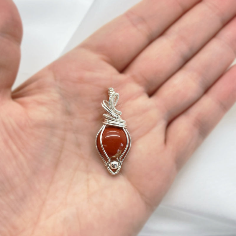 Sterling Zilveren Hanger Met Jaspis