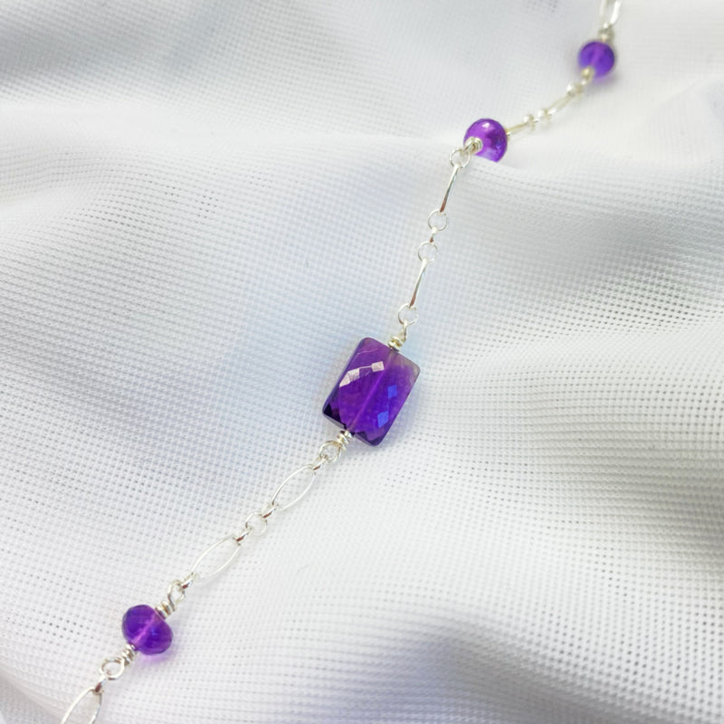 Zilveren Armband Met Amethist