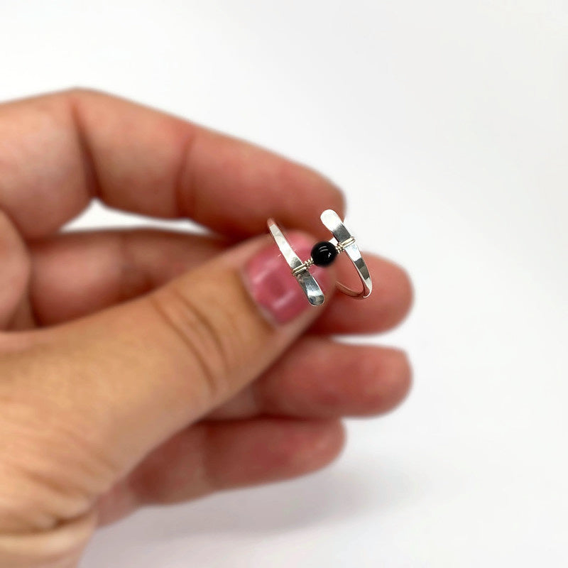 Zilveren Ring Met Een Zwarte Onyx