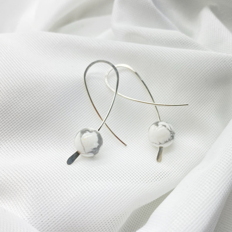 Sterling Zilver Confetti Oorbellen Met Howliet