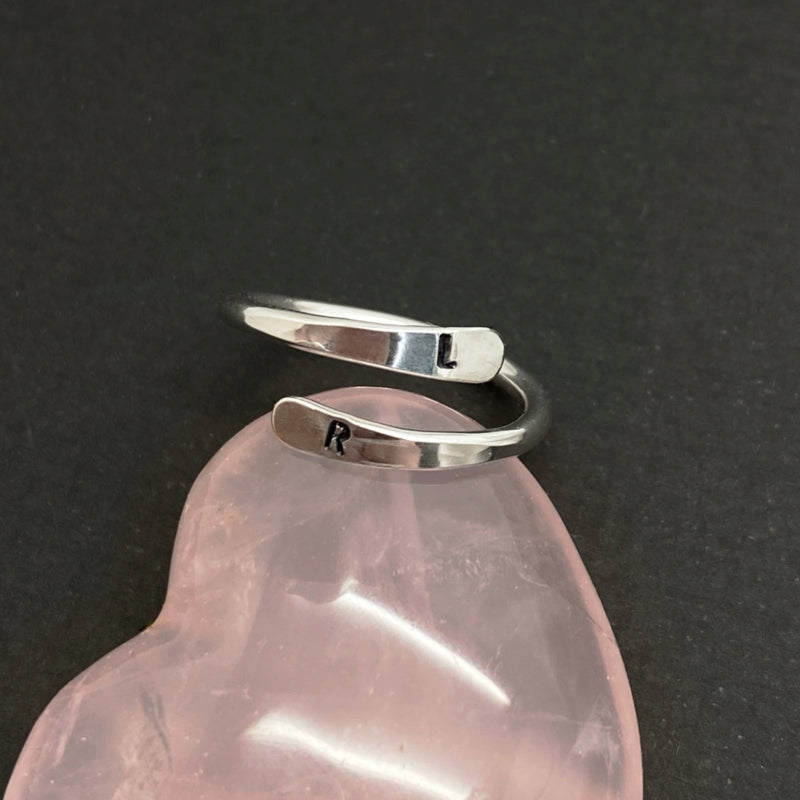 Ring Sterling Zilver Met 2 Initialen
