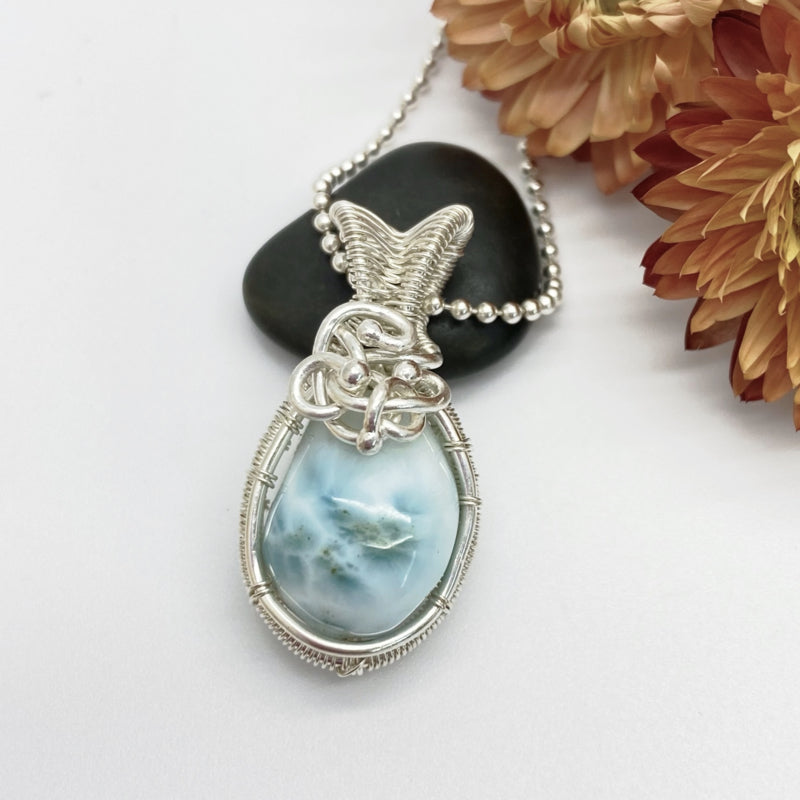 Zilveren Hanger Met Larimar