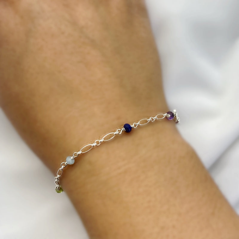Sterling Zilveren Regenboog Armband
