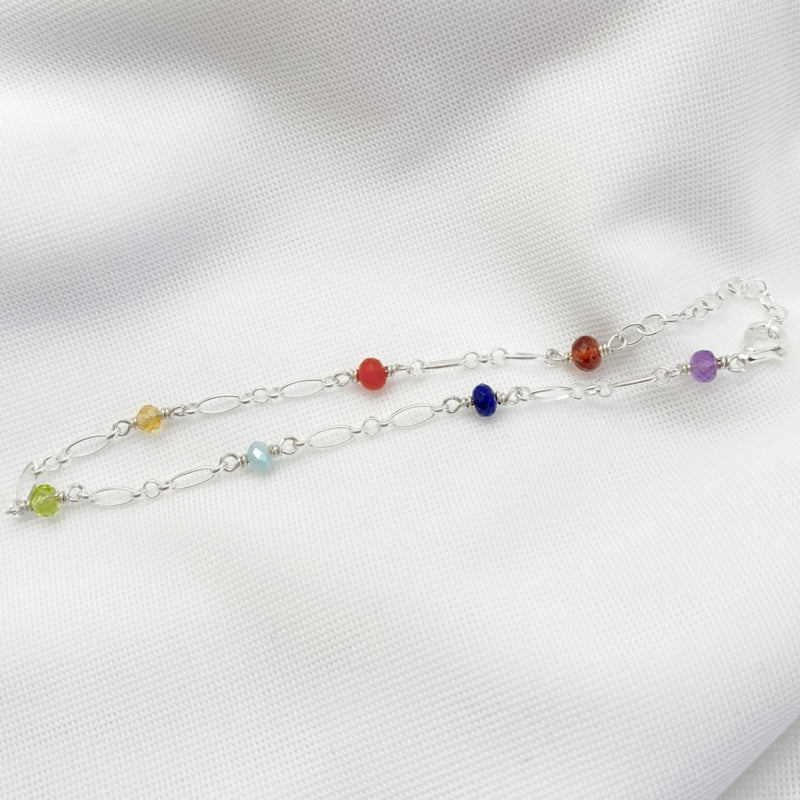 Sterling Zilveren Regenboog Armband