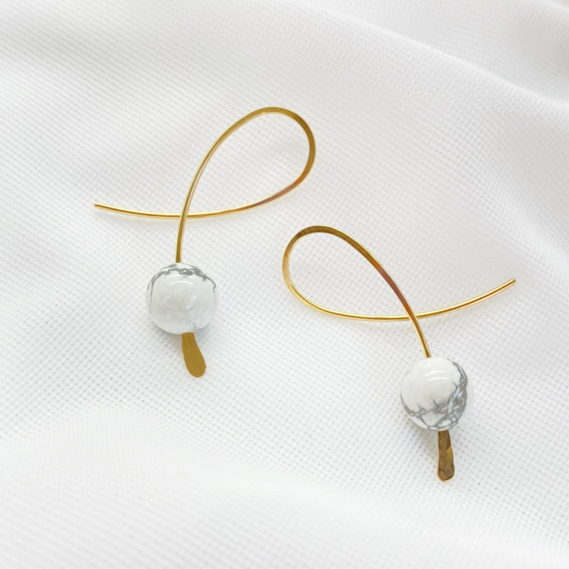 14K Gold Filled Confetti Oorbellen Met Howliet