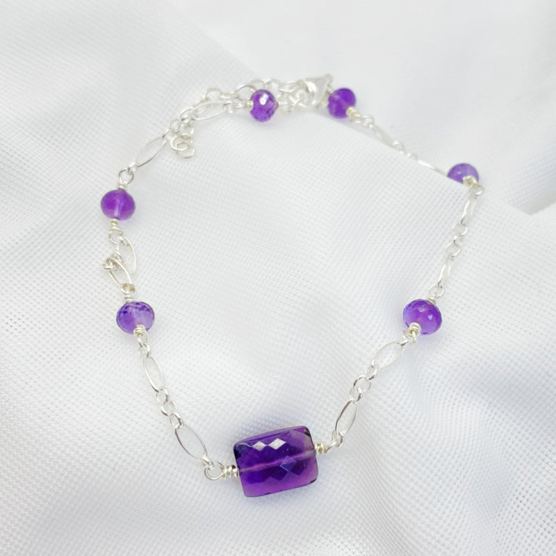 Zilveren Armband Met Amethist