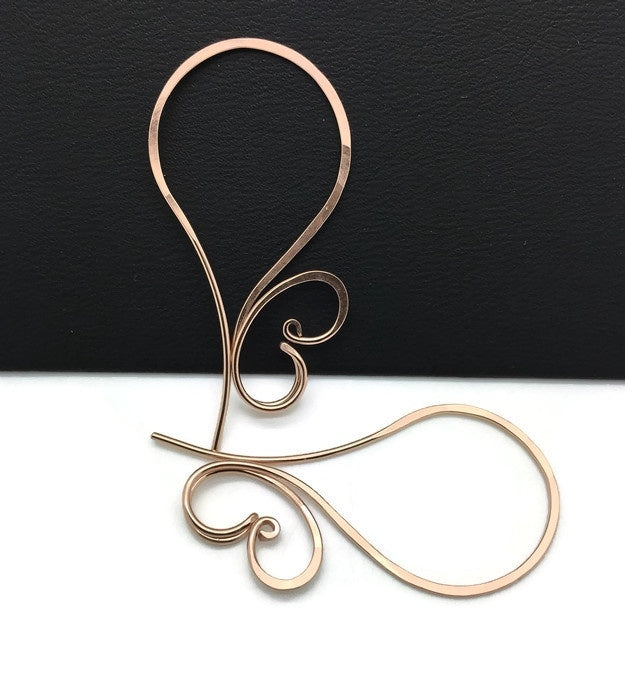 Swan Oorbel 14K Rose Goldfilled
