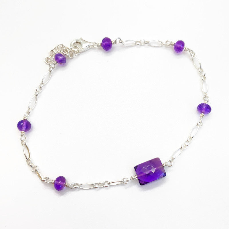 Zilveren Armband Met Amethist