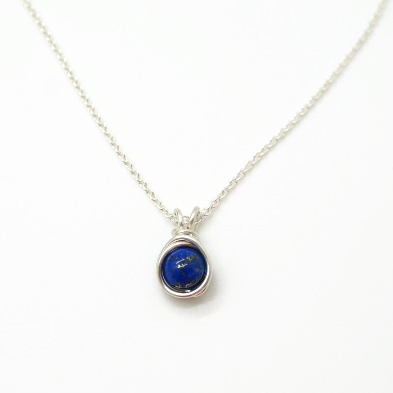 Minimalistische sieradenset met lapis lazuli