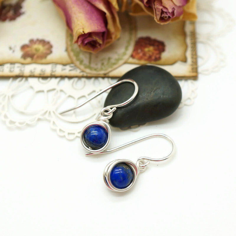 Minimalistische sieradenset met lapis lazuli