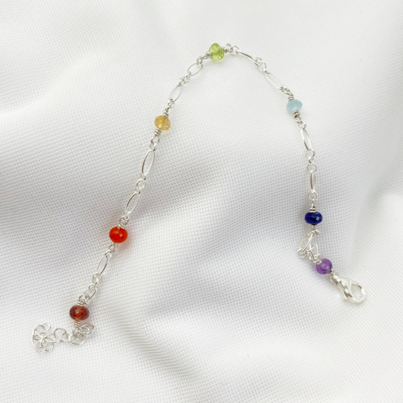 Sterling Zilveren Regenboog Armband