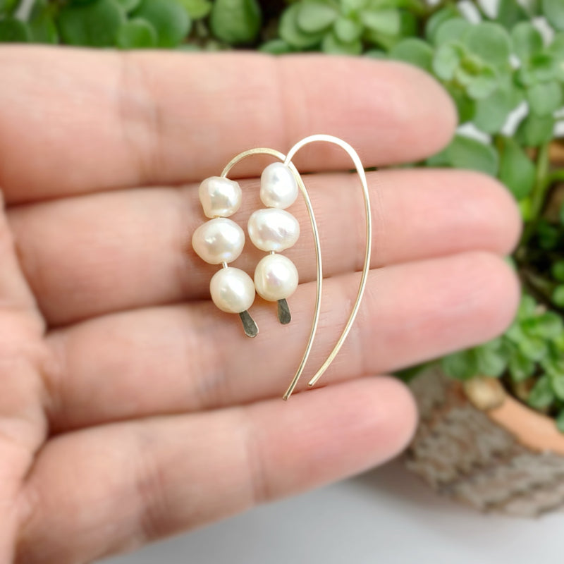 14K Gold Filled Oorbellen Met Parels