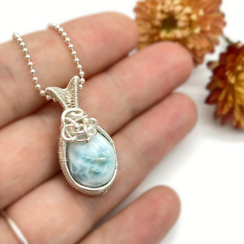 Zilveren Hanger Met Larimar