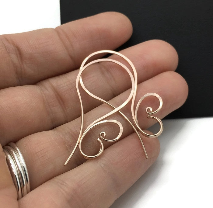 Swan Oorbel 14K Rose Goldfilled