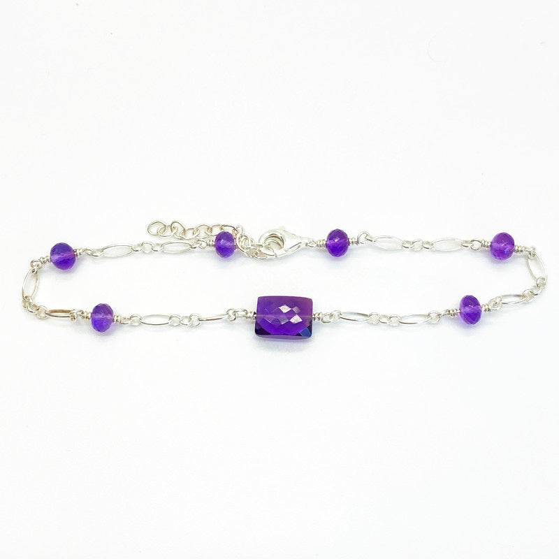 Zilveren Armband Met Amethist