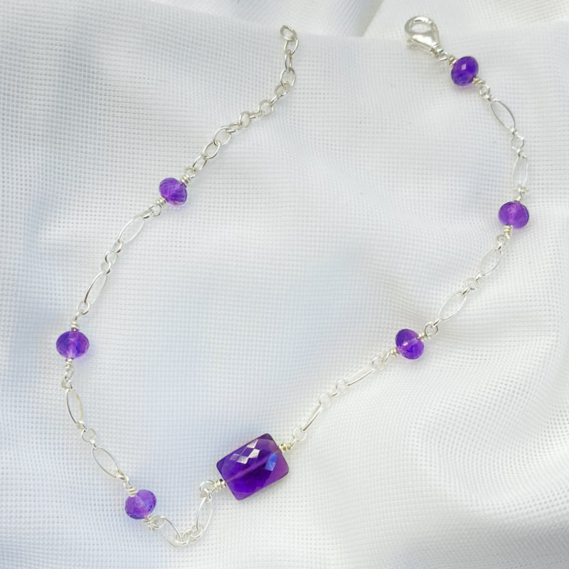 Zilveren Armband Met Amethist