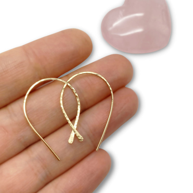 Medium 14K Gehamerde Oorbellen