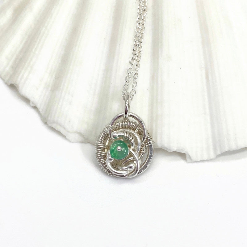 Mei Ketting Met Smaragd