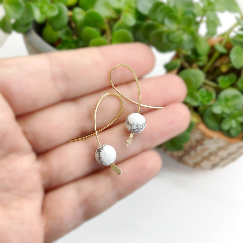 14K Gold Filled Confetti Oorbellen Met Howliet