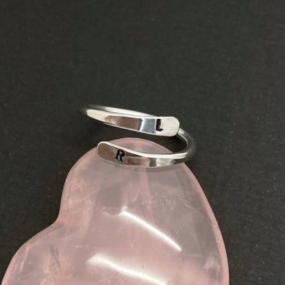 Ring Sterling Zilver Met 2 Initialen