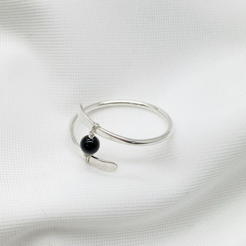 Zilveren Ring Met Een Zwarte Onyx