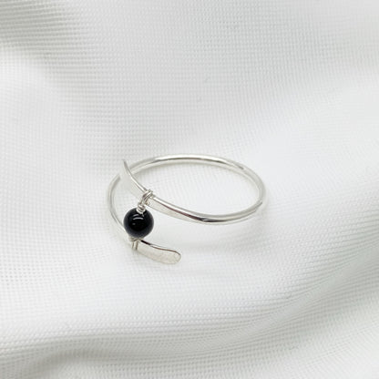 Zilveren Ring Met Een Zwarte Onyx