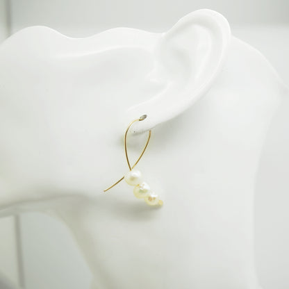 14k gold filled confetti oorbellen met zoetwaterparels