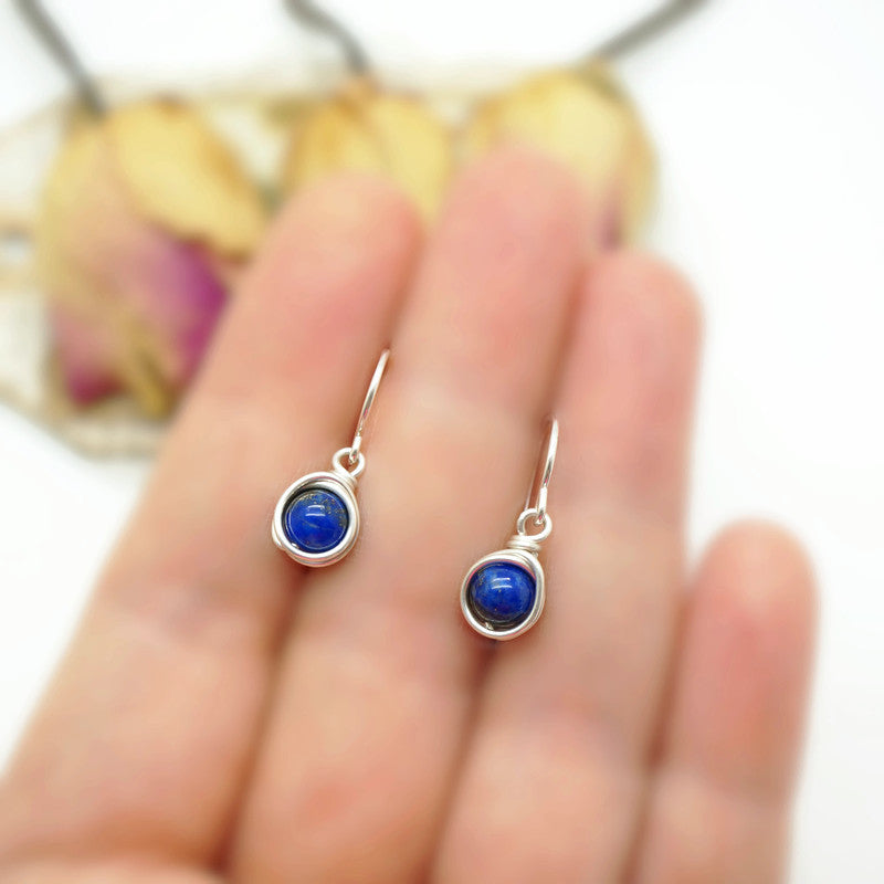 Minimalistische sieradenset met lapis lazuli