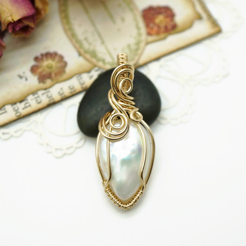 14k gold filled hanger met zoetwaterparel