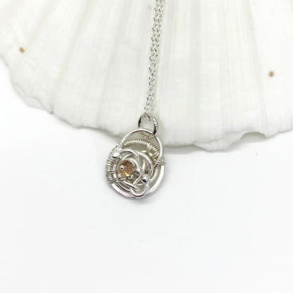 November Geboortesteen Ketting Met Citrien