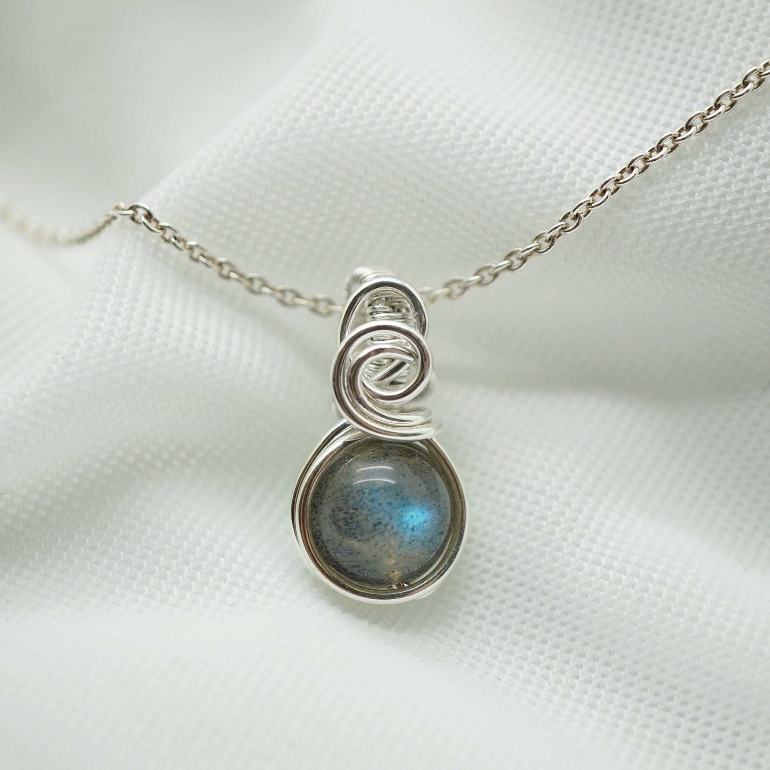 Labradoriet hanger - Sterling zilver