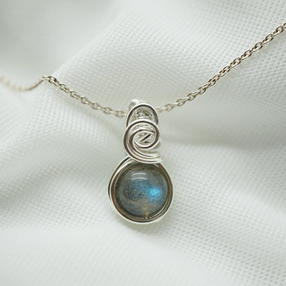 Labradoriet hanger - Sterling zilver